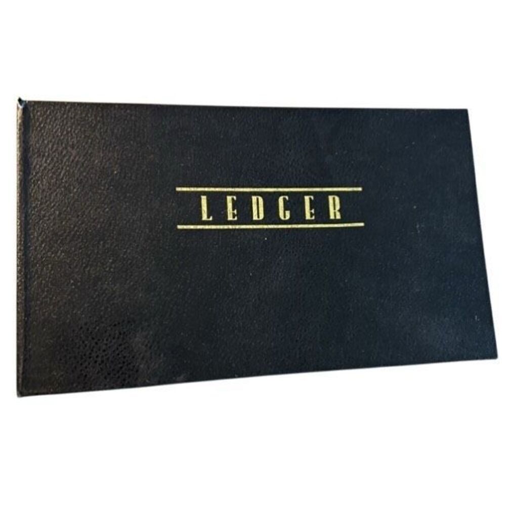 Vintage 4 Ring Accounting Ledger Binder